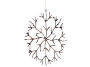 16 In The Birches Glitter Twig Snowflake Christmas Ornament