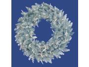 6 Pre Lit Silver Ashley Spruce Tinsel Christmas Wreath Clear Lights
