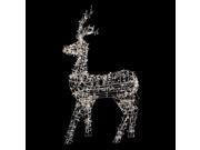 60 White LED Lighted Standing Reindeer Outdoor Christmas Decoration Warm White Lights