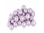 60ct Shiny Lavender Purple Shatterproof Christmas Ball Ornaments 2.5 60mm
