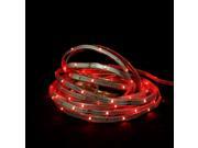 18 Red LED Indoor Outdoor Christmas Linear Tape Lighting White Finish