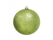 Lime Green Holographic Glitter Shatterproof Christmas Ball Ornament 8 200mm