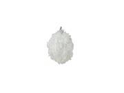 3ct White and Silver Glittered Shatterproof Christmas Snow Ball Ornaments 3 75mm