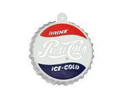 3.25 Classic Pepsi Cola Bottle Cap Logo Cut Out Christmas Ornament
