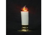 8.75 Brass Flicker Flame Christmas Indoor Candle Lamp Clear C7 Light
