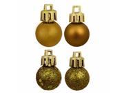 18ct Olive Green 4 Finish Shatterproof Christmas Ball Ornaments 1.25 30mm