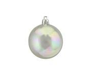 Clear Iridescent Shatterproof Christmas Ball Ornament 2.5 60mm