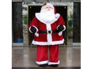Huge 6 Foot Life Size Decorative Plush Santa Claus Sitting or Standing