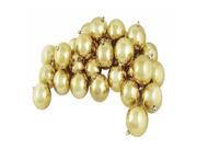 60ct Shiny Vegas Gold Shatterproof Christmas Ball Ornaments 2.5 60mm