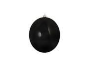 Shiny Jet Black Shatterproof Christmas Ball Ornament 8 200mm