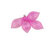 4ct Pink Transparent Finial Shatterproof Christmas Ornaments 5