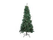 9 Pre lit Slim Pine Artificial Christmas Tree Multi Color Lights