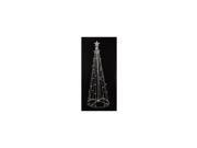 9 Lighted Outdoor Christmas Cone Tree Yard Art Decoration Clear Lights