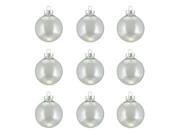 9ct Clear Iridescent Glass Ball Christmas Ornaments 2 50mm