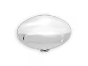 Silver tone 2 section Oval Pillbox W mirror