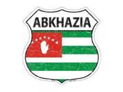 Smart Blonde Abkhazia Flag Highway Logo Shield Metal Logo Sign HS 159
