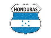 Smart Blonde Lightweight Durable Honduras Country Flag Highway Shield Metal Sign HS 274