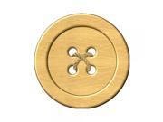 Smart Blonde Wooden Button Novelty Metal Circular Sign C 567