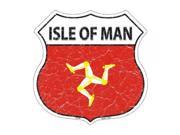 Isle of Man Country Flag Highway Shield Metal Sign HS 285