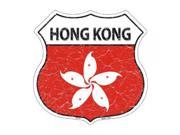 Hong Kong Country Flag Highway Shield Metal Sign HS 275