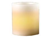 Gerson 29931 4 x 9 White Straight Edge Battery Operated LED Wax Candle Light