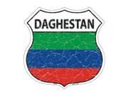 Smart Blonde Daghestan Country Flag Highway Shield Metal Logo Sign HS 231