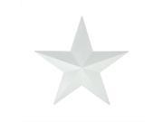 15 Matte White Country Rustic Star Indoor Outdoor Wall Decoration