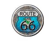 Smart Blonde Oklahoma Route 66 Novelty Metal Circular Sign C 523