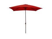 8.5 Outdoor Patio Market Umbrella with Hand Crank Red