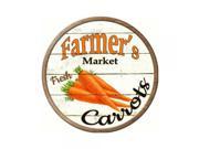 Smart Blonde Farmers Market Carrots Novelty Metal Circular Sign C 603