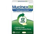 Mucinex DM 12 Hour Expectorant and Cough Suppressant Tablets 40 Count