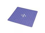 Essential Medical Supply Home Care Patient Shower Safety Floor Rug Shower Mat Transparent Dark Blue