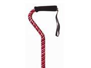 Essential Medical Supply Health Care Hospital Patient Laser Cut Offset Cane Red