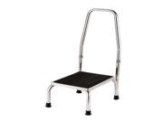 Essential Medical Supply Health Care Hospital Patient Chrome Plated Foot Stool with Handle