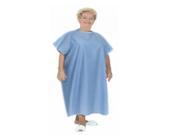 Essential Medical Supply Home Care Hospital Patient Dress Deluxe Gown Blue