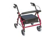 Essential Medical Supply Health Care Hospital Patient The Blazer 4 Wheel Walker Red