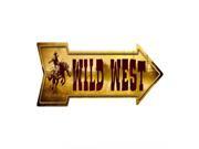 Smart Blonde Sports Team Wild West Novelty Metal Arrow Sign A 247