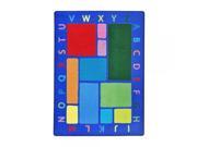 Joy Carpet Kid Essentials Early Childhood Building Blocks Rug Rectangle Multicolor 3 10 x 5 4
