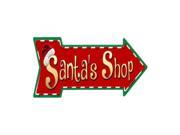 Smart Blonde Outdoor Decor Santas Shop Novelty Metal Arrow Sign A 180