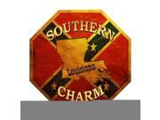 Southern Charm Louisiana Metal Novelty Stop Sign BS 367