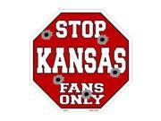 Smart Blonde Kansas Fans Only Metal Novelty Octagon Stop Sign Bs 311
