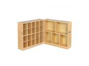 ECR4Kids Home Preschool Fold And Lock 20 Cubby Tray Cabinet with 30 Storage