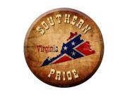 Southern Pride Virginia Novelty Metal Circular Sign C 494