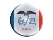 Smart Blonde Iowa State Flag Metal Circular Parking Sign C 114