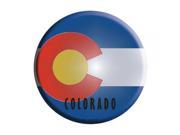 Smart Blonde Colorado State Flag Metal Circular Parking Sign C 105