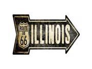 Smart Blonde Outdoor Decor Vintage Route 66 Illinois Novelty Metal Arrow Sign A 133