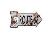 Smart Blonde Outdoor Decor Rusty Route 66 Novelty Metal Arrow Sign A 119
