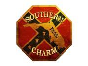 Southern Charm Florida Metal Novelty Stop Sign BS 373