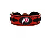 Aminco Utah Utes Team Color NCAA Gamewear Leather Football Bracelet