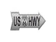 Smart Blonde Outdoor Decor Diamond US Highway Novelty Metal Arrow Sign A 125